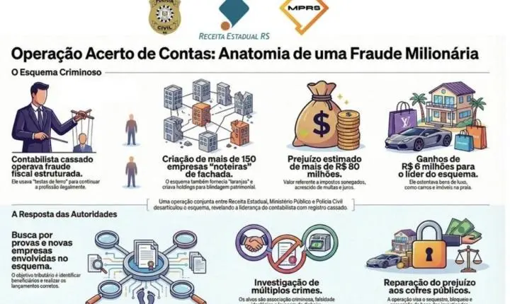 🚨Contador é preso por esquema milionário de lavagem de dinheiro no RS