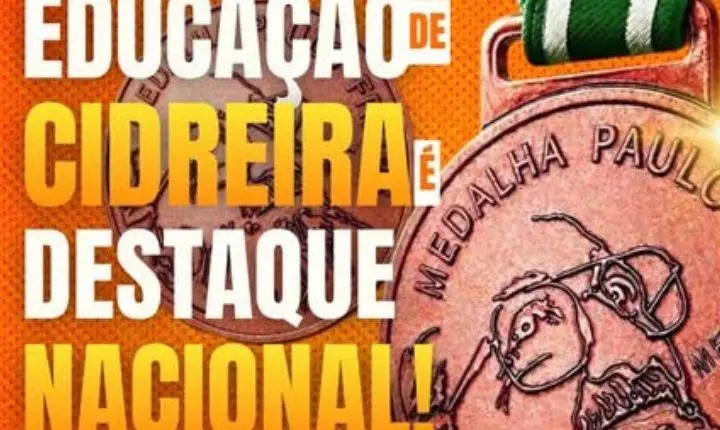 Educação de Cidreira conquista reconhecimento nacional com a inédita Medalha Paulo Freire! 🏅📚