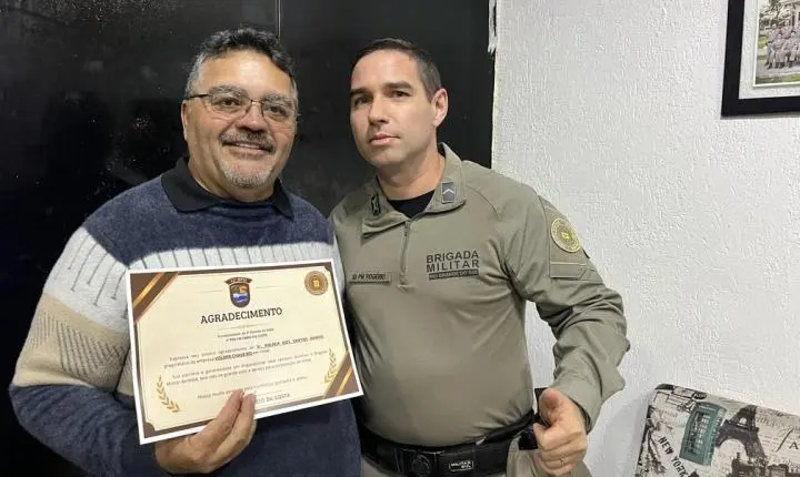 Empresários e autoridades são homenageados pela Brigada Militar em cerimônia realizada em Imbé