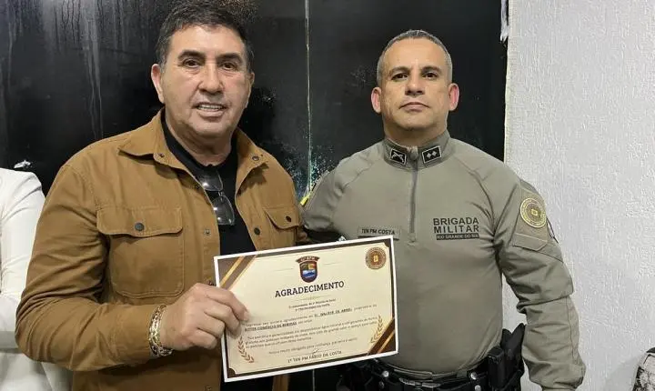 Empresários e autoridades são homenageados pela Brigada Militar em cerimônia realizada em Imbé