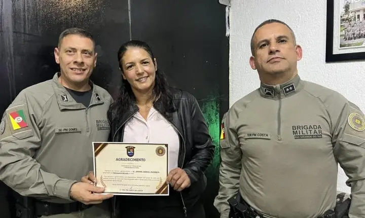 Empresários e autoridades são homenageados pela Brigada Militar em cerimônia realizada em Imbé