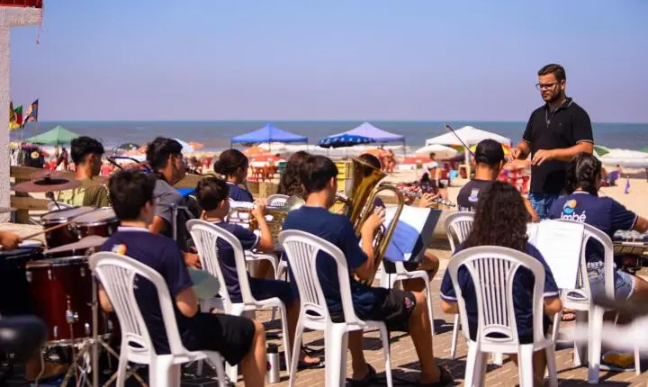 Escola de Música Guaracyra Ramos Kramer de Imbé realizou primeiro ensaio aberto de verão
