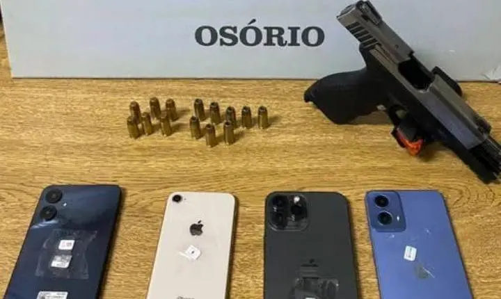 Foragido do sistema prisional é preso com pistola calibre .40 em Osório