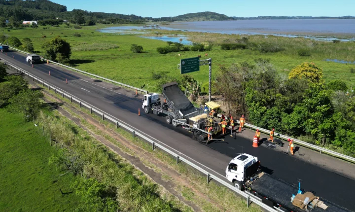 Freeway e BR-101 têm reforço nas equipes de pavimentação
