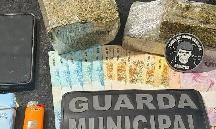 GUARDA MUNICIPAL DE IMBÉ PRENDE HOMEM POR TRÁFICO DE DROGAS 