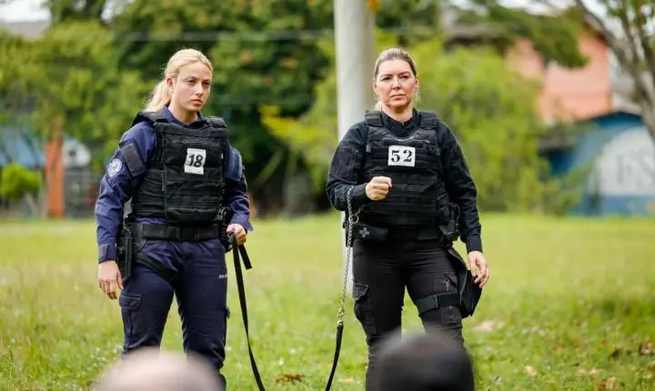 Guardas Municipais de Imbé participam de treinamento especializado com cães de Polícia