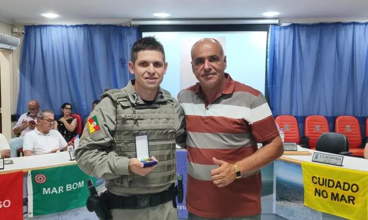 Imbé homenageia forças de segurança, em sessão solene da 9ª Operação Verão 2026
