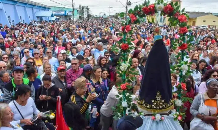 Imbé terá duas procissões nesta segunda-feira na 40ª Romaria de Nossa Senhora Aparecida