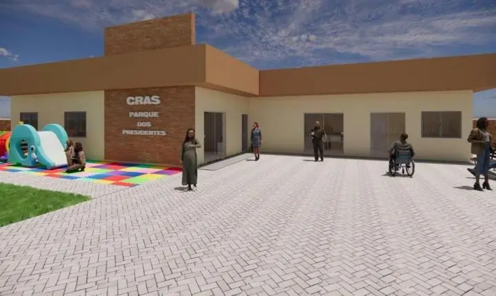 INICIAM AS OBRAS NO NOVO CRAS NO BAIRRO PARQUE DOS PRESIDENTES EM TRAMANDAÍ