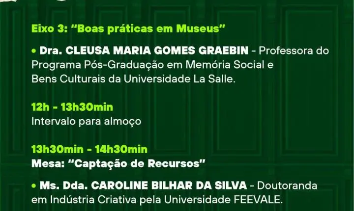 📝 Inscrições abertas para o 3º Encontro Regional de Museus em Santo Antônio da Patrulha!