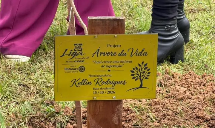 Liga Feminina de Combate ao Câncer Núcleo de Osório realiza o plantio de árvores em homenagem a pacientes que venceram o câncer de mama