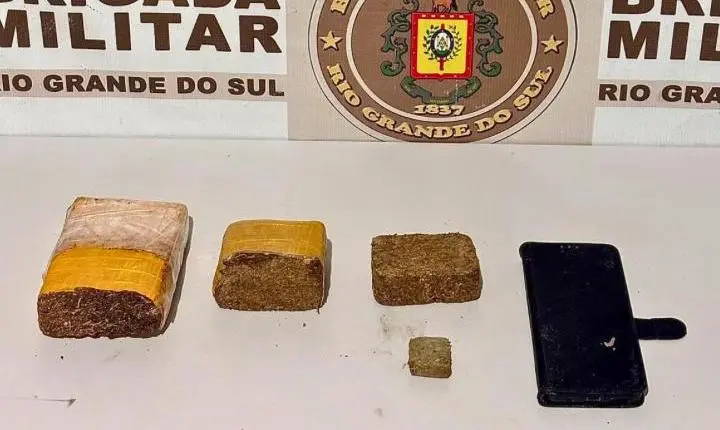 Mulher é presa com 635g de maconha durante ação da Brigada Militar em Balneário Quintão