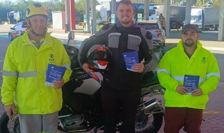 “No trânsito, seja apenas motorista”: tema foi reforçado pela ViaSul durante Maio Amarelo