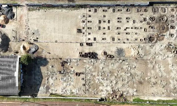 Obras do novo prédio da EMEF Rui Barbosa seguem avançando em Imbé