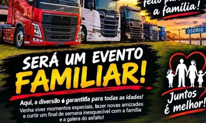 Osório sediará o 1º Fest Truck Car com caminhões, carros baixos e shows em novembro