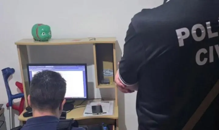 POLÍCIA CIVIL CUMPRE MANDADO DE BUSCA E APREENSÃO POR ARMAZENAMENTO DE CONTEÚDO DE ABUSO SEXUAL INFANTOJUVENIL EM OSÓRIO 