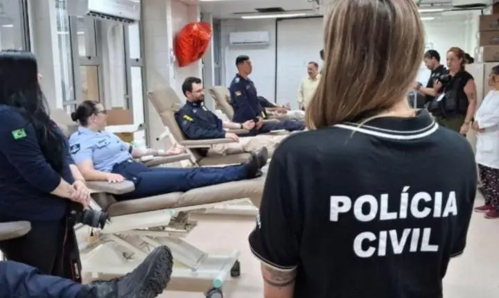 Polícia Civil participa da 4ª edição da campanha de doação de sangue “Unidos pela Vida”