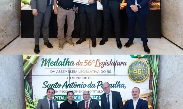 Santo Antônio da Patrulha recebe Medalha da 56° Legislatura da Assembleia Legislativa 