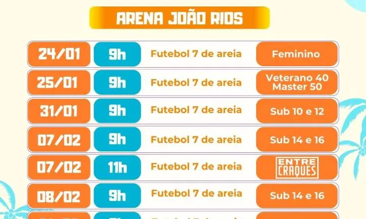 SECRETARIA DE TURISMO E DESPORTO DE CIDREIRA PROMOVE VERÃO ESPORTIVO 2026