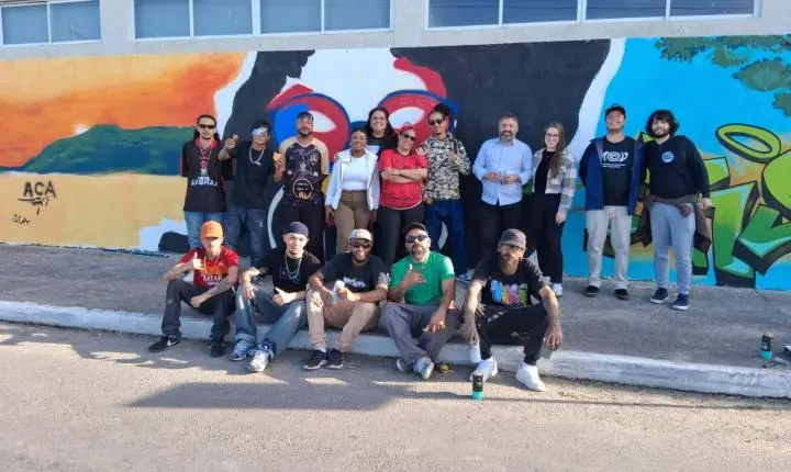 Semana do Hip-Hop: arte em grafite embeleza espaço urbano em Osório