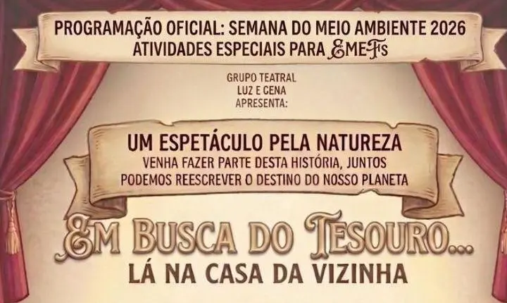 SEMMAPA IMBÉ promoverá peça teatral durante semana do Meio Ambiente