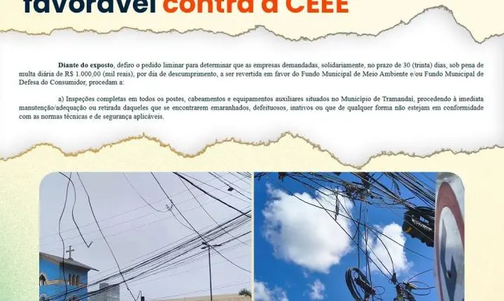 📌 Tramandaí obtém liminar favorável contra a CEEE